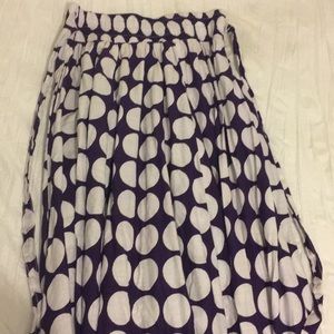 Polkadot purple/white small